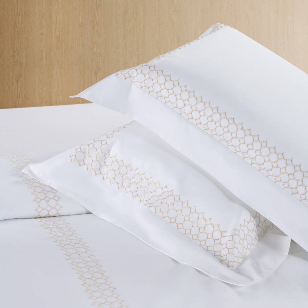 Dwell Honeycomb Duvet Set - 300 Thread Count Sateen