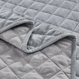Lindsey 3-Piece Quilted Velvet Bedspread Set – Soft, Breathable & Lightweight