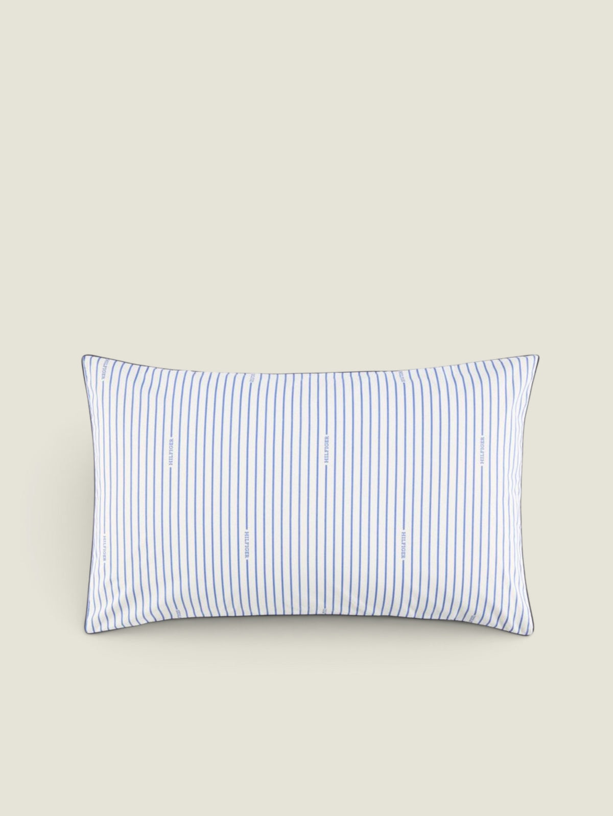 Tommy Hilfiger Single Pillow Cover - 145 Thread Count Percale Queen / Blue