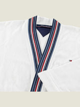 Tommy Hilfiger 360 GSM Teams Bathrobe - White