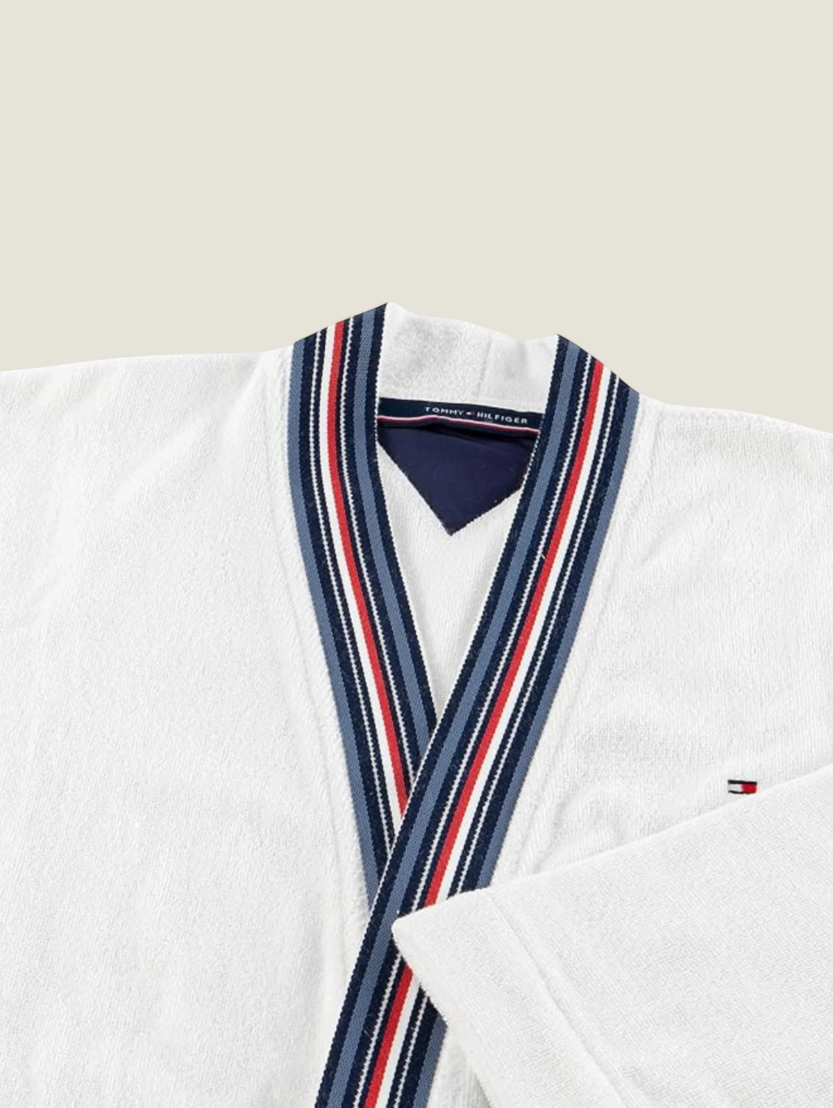 Tommy Hilfiger Teams Bath Robe - 360 GSM S / White