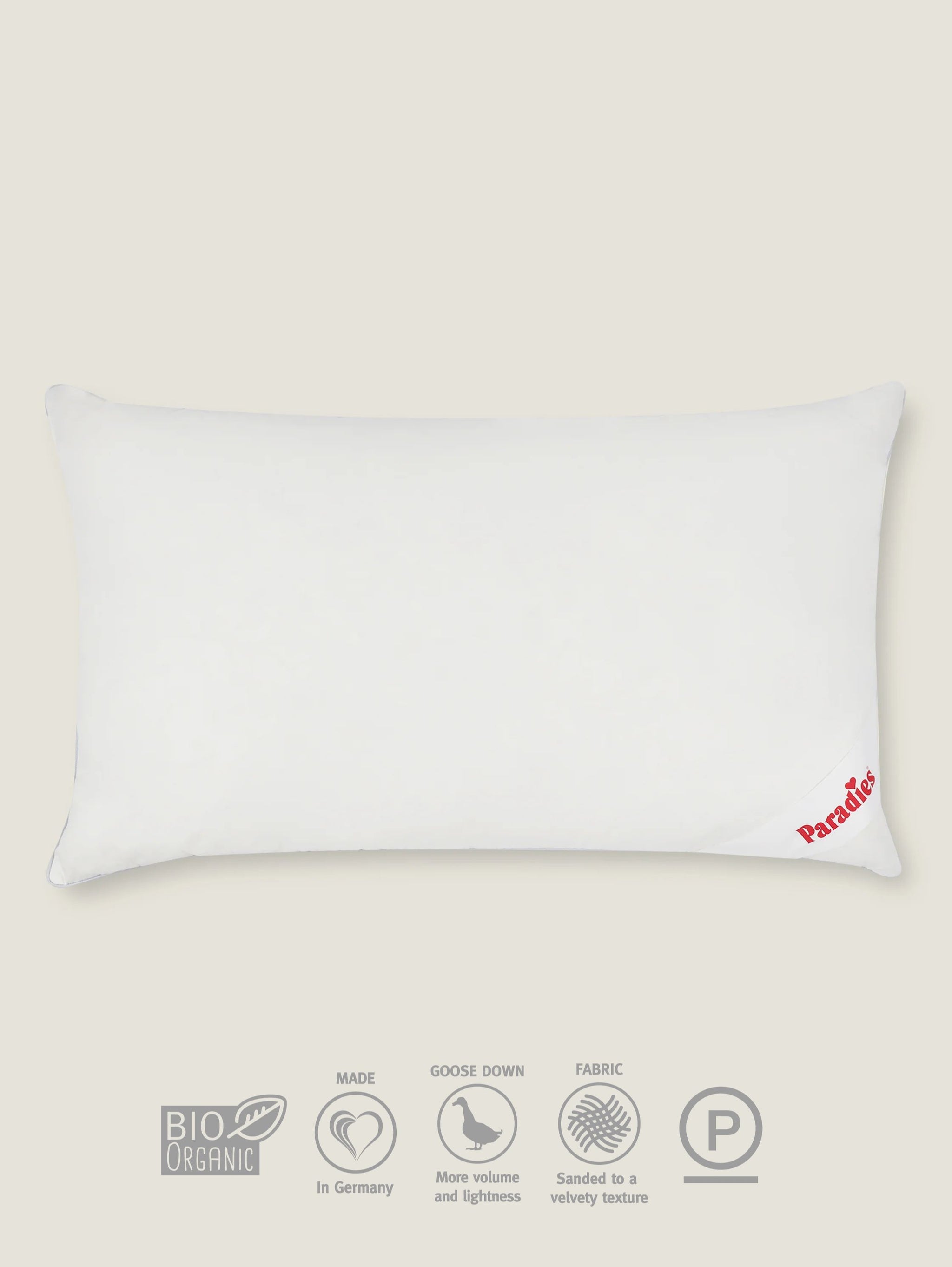 Paradies Stella - Medium Support - Goose Down & Feather Pillow