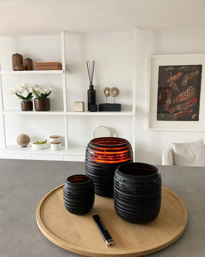 Onno Sphere Amber Candle Zanzibar