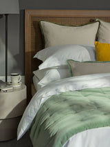 400TC Sateen - Classic Sateen Oxford Pillow Case Pair White