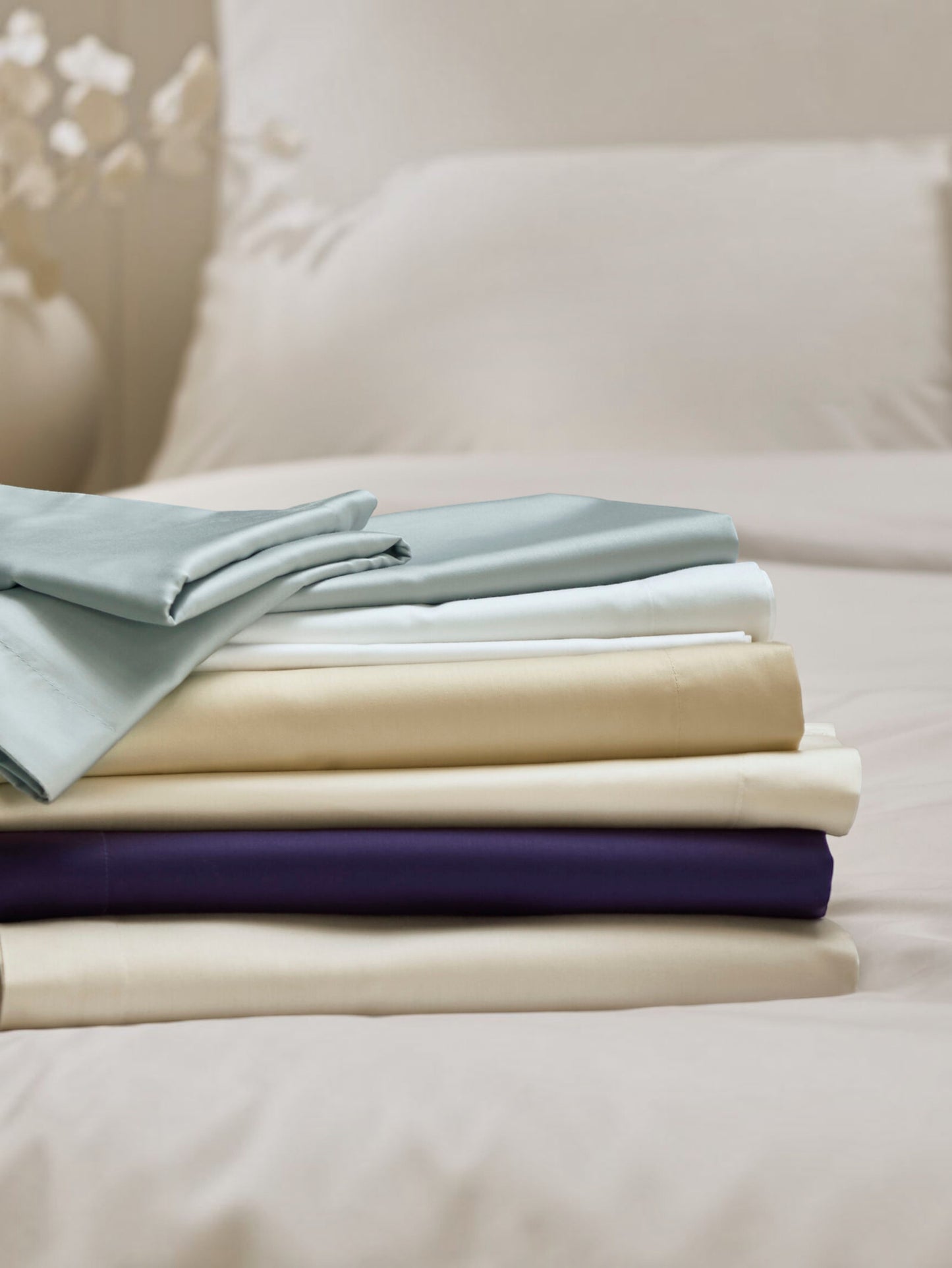 400TC Sateen - Classic Sateen Oxford Pillow Case Pair White