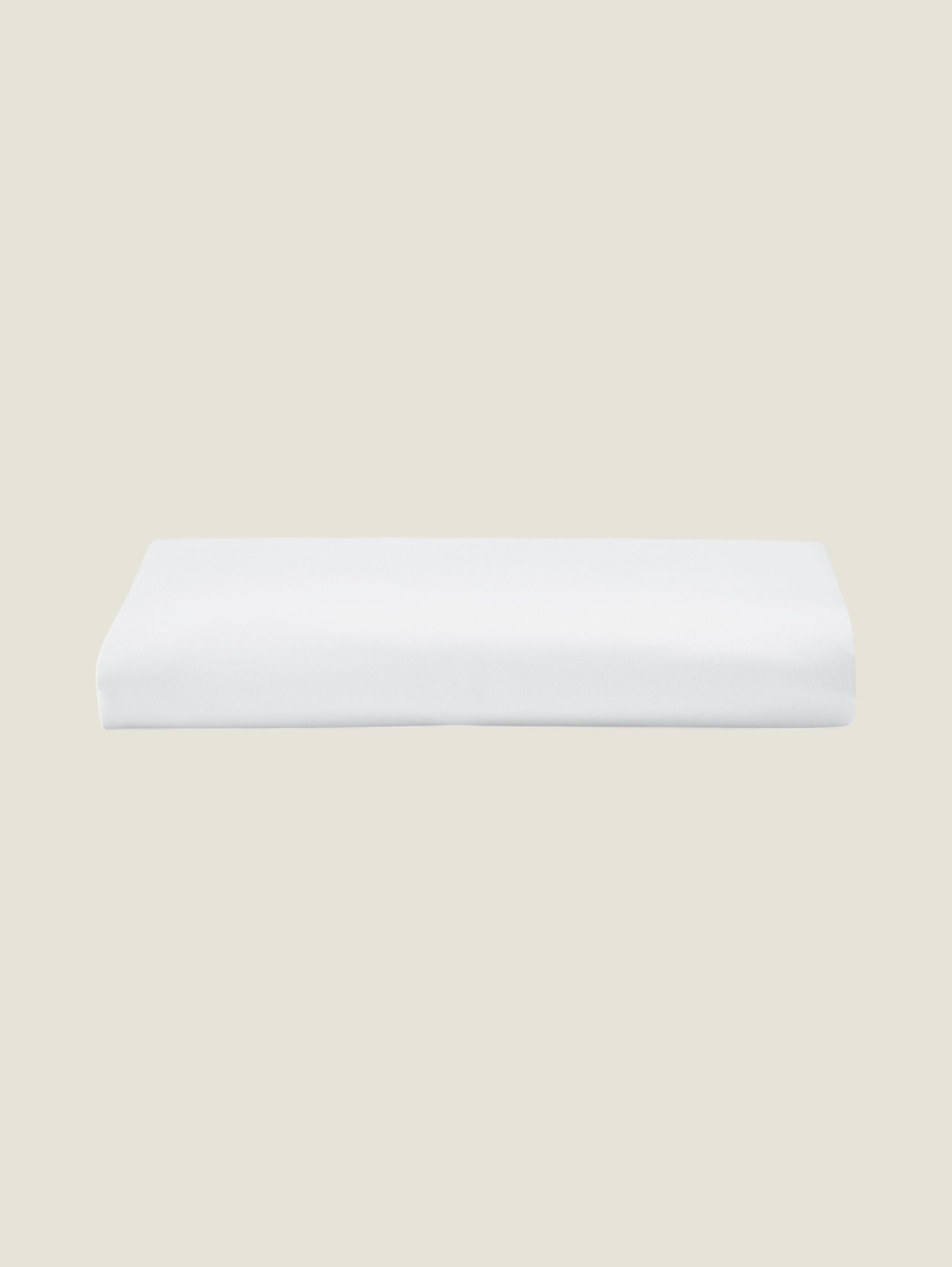 400TC Sateen - Classic Sateen Fitted Sheet White