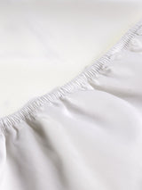 400TC Sateen - Classic Sateen Fitted Sheet White