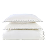 Scallop Edge Double Duvet Set Light Grey / Double Duvet Set - 200x200, 50x75 + 3 CM (2)