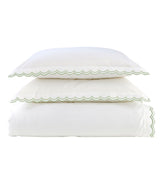 Scallop Edge Double Duvet Set Green / Double Duvet Set - 200x200, 50x75 + 3 CM (2)