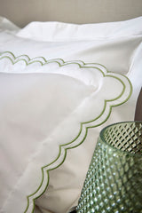 Scallop Edge Double Duvet Set Green / Double Duvet Set - 200x200, 50x75 + 3 CM (2)
