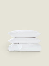 Christy Balmoral Duvet Set - 300 Thread Count Sateen Queen / White