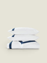 Christy Balmoral Duvet Set - 300 Thread Count Sateen Queen / Navy