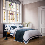 Christy Balmoral Duvet Cover Set – Navy Blue