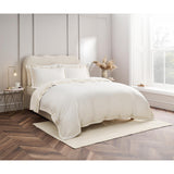 Christy Nautical Duvet Set – Cream & Gold Embroidered