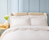 Nautical Duvet Set White with Silver Embroidery Light Grey / Double - 200x200, 50x75 + 5 CM (2)