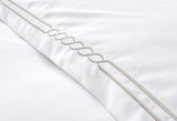 Nautical Duvet Set White with Silver Embroidery Light Grey / Gulf Super King - 260x240, 50x75 + 5 CM (2)