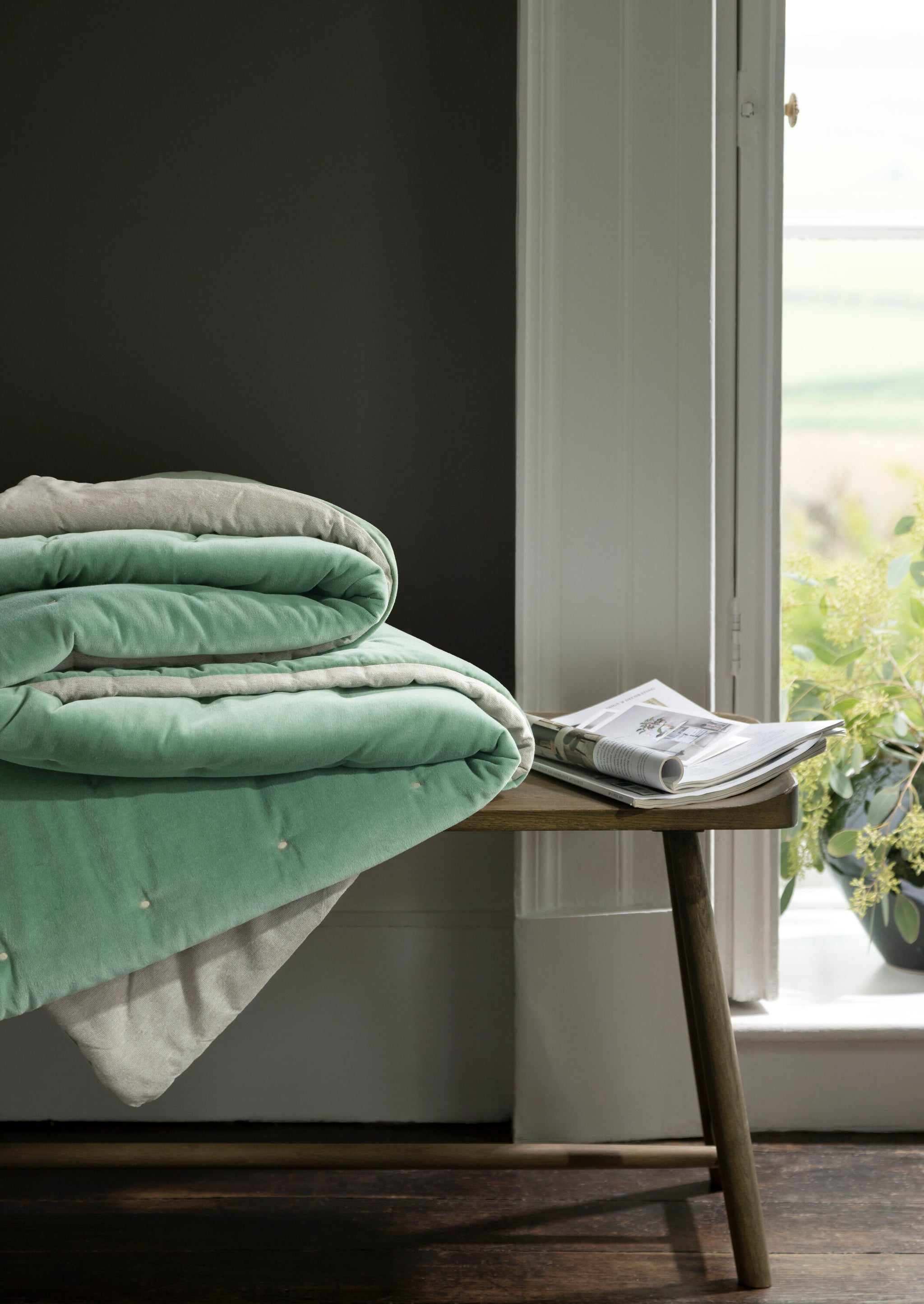 Jaipur Throw Green / Throw - 140x200 CM