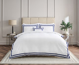 Malvern Standard Pillowcase Pair Navy Navy / Standard Pillowcase Pair - 50x75 CM (2)