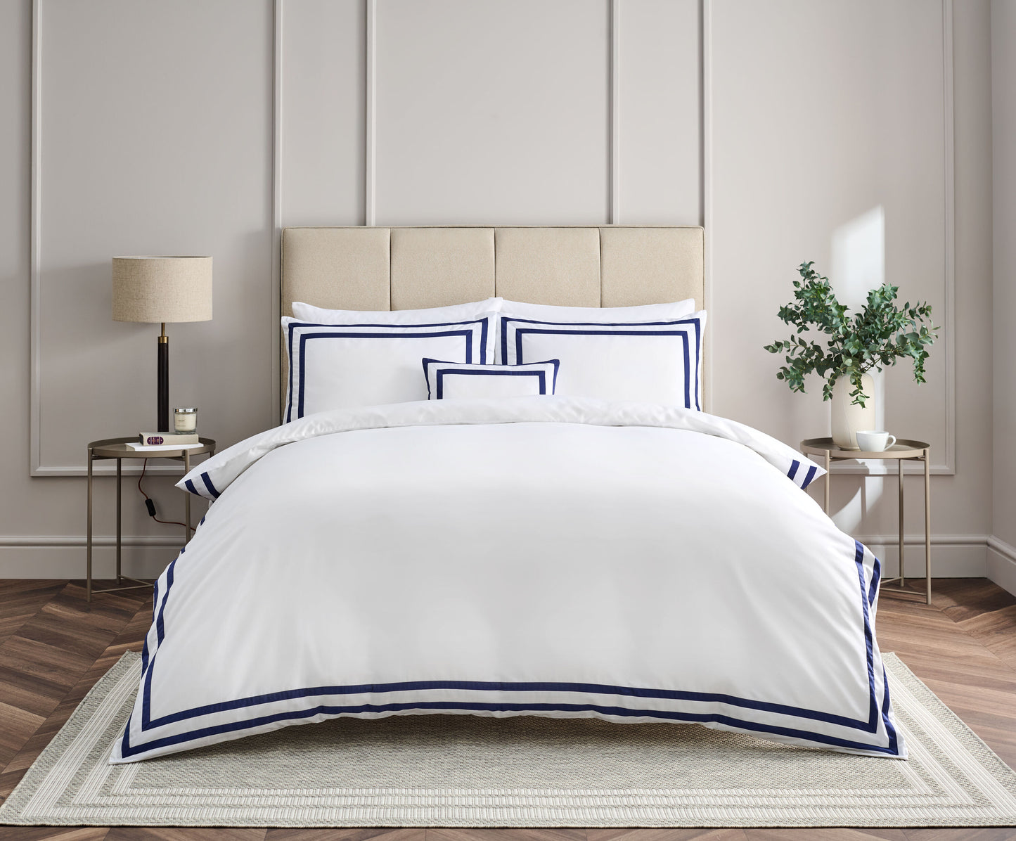 Malvern Duvet Set Navy / Super King - 260x220 CM, 50x75 CM (2)