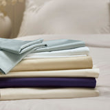 400TC Sateen - Classic Sateen Fitted Sheet Beige / King Fitted Sheet - 150x200 + 36 CM