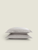 Christy Classic Pillow Cover - 400 Thread Count Sateen Standard / Silver/Grey