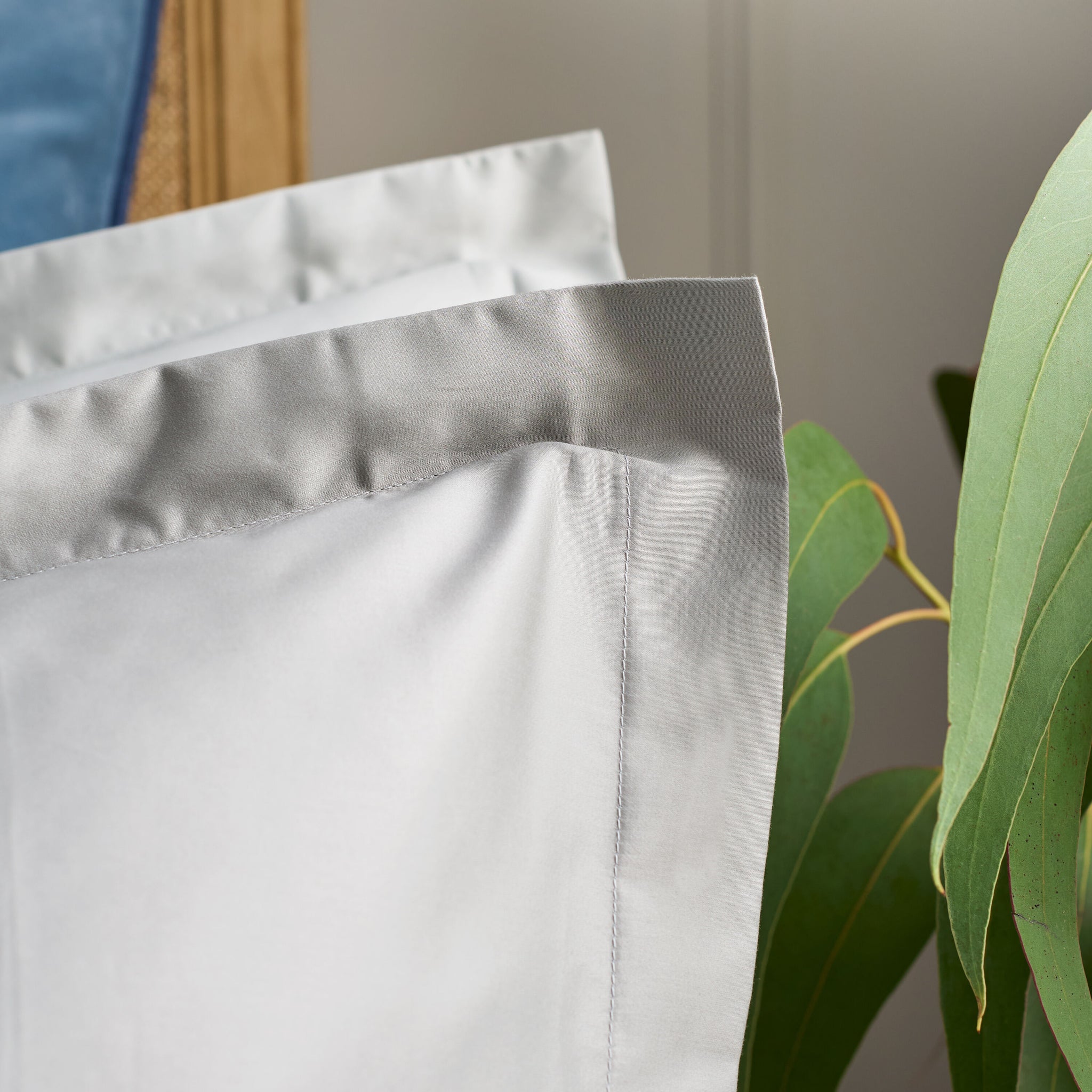 400TC Sateen - Classic Sateen Oxford Pillow Case Pair Silver/Grey / Oxford Pillow Case Pair - 50x75  + 4 CM (2)