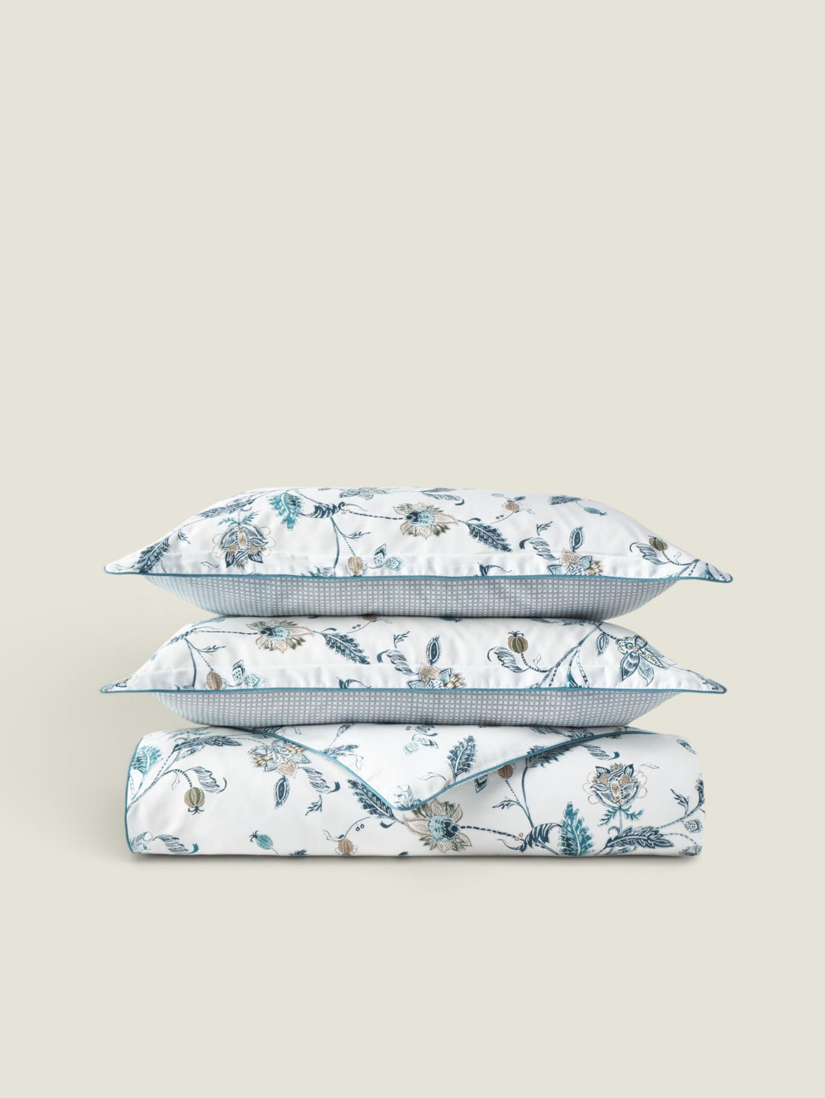 Christy Bramley Duvet Set - 230 Thread Count Sateen Queen / Blue