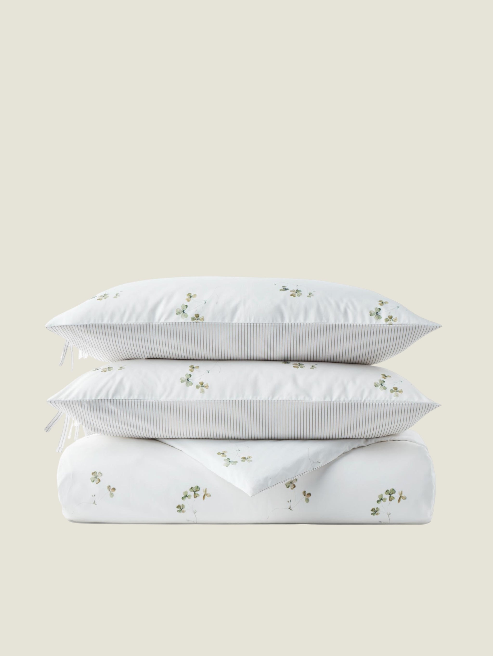 Christy Clover Duvet Set – Green