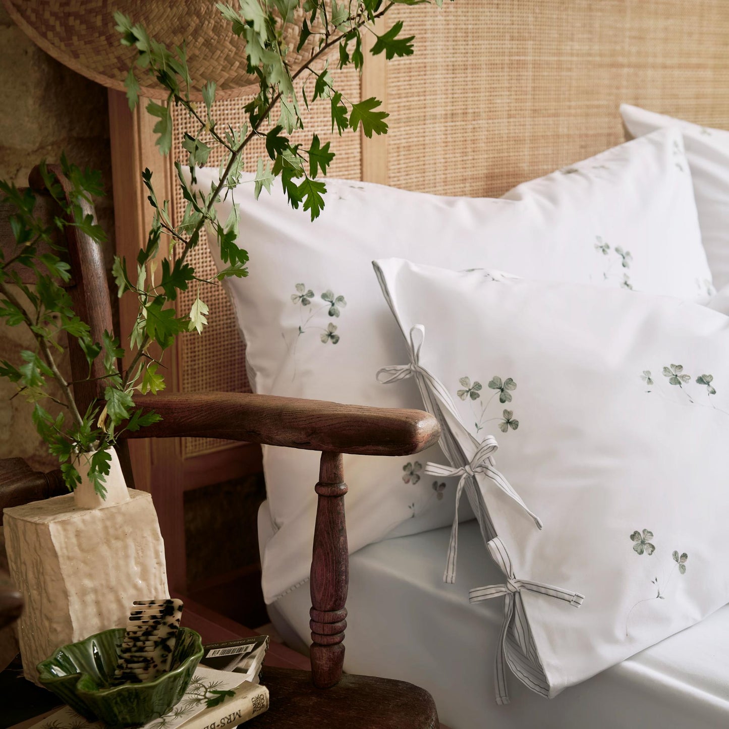 Christy Clover Duvet Set – Green