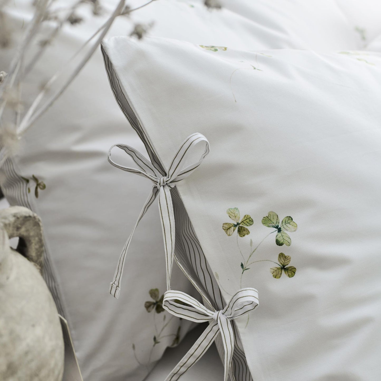 Christy Clover Duvet Set – Green