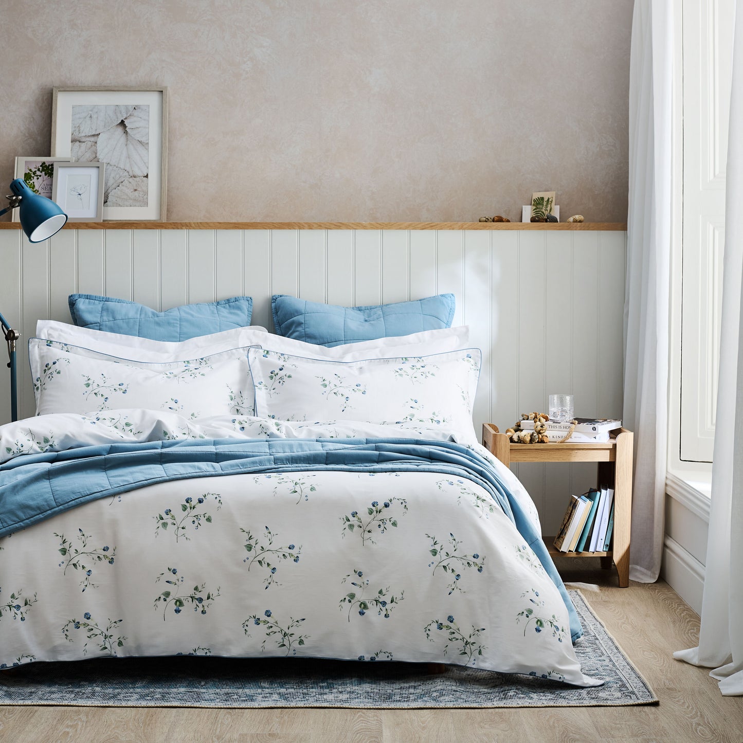Forget Me Knot Duvet Set Blue / Super King Duvet Set - 260x220, 50x75+ 3 CM (2)