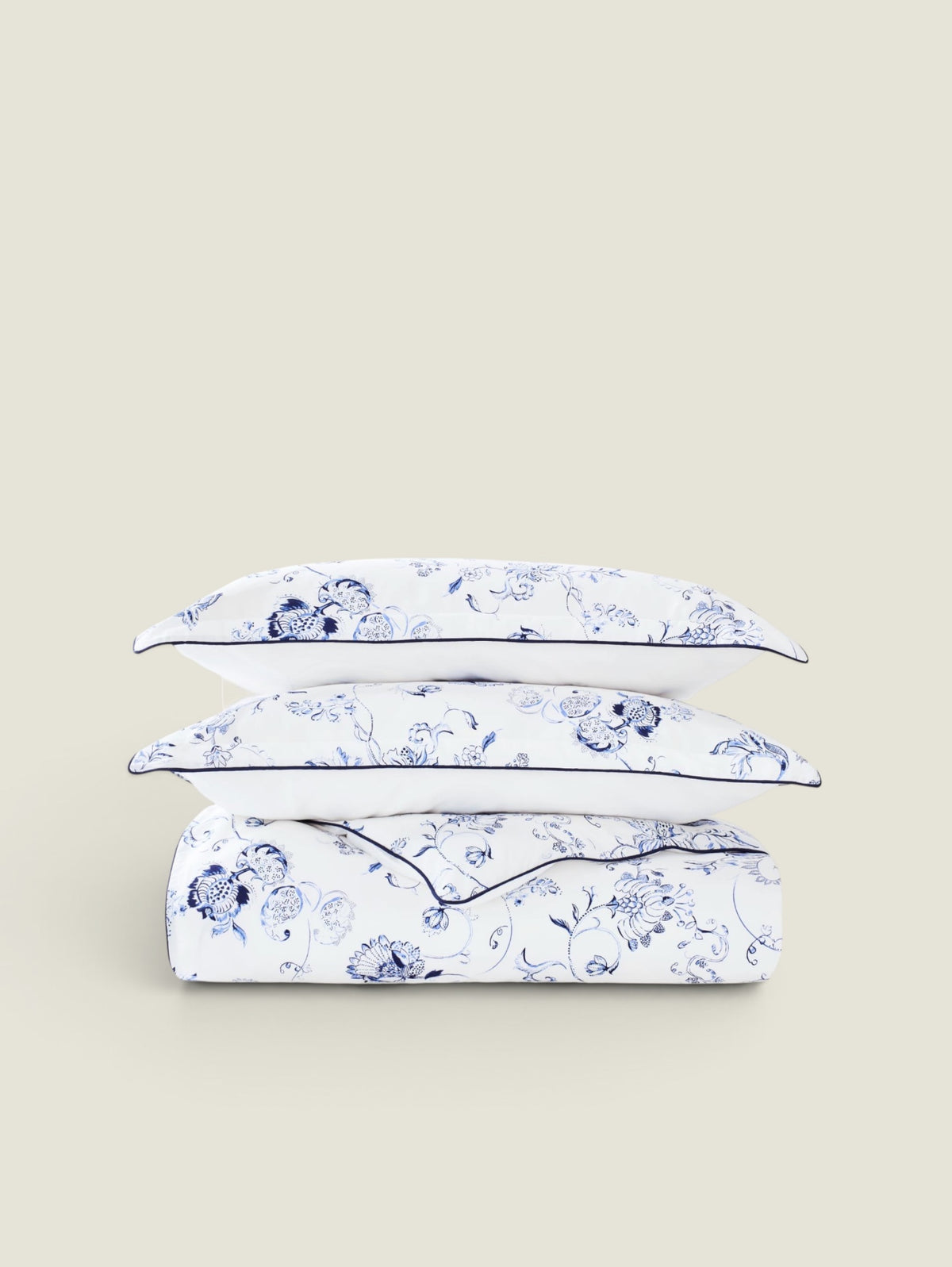 Christy Hardwick Duvet Set - 300 Thread Count Sateen Super King / Navy Blue
