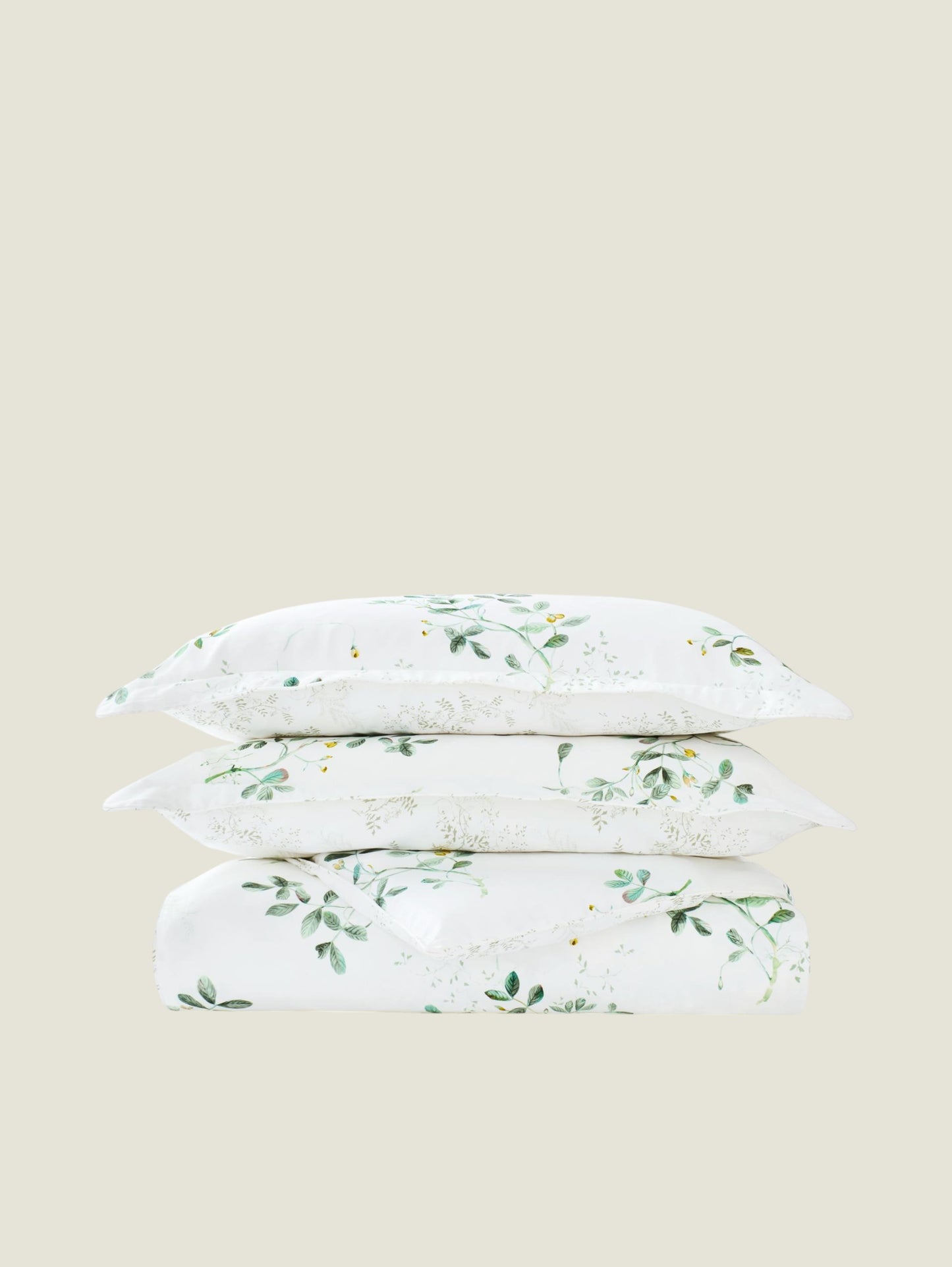 Christy Pea Shoots Pillowcase Pair – Sage Green