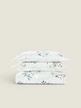 Christy Pea Shoots Pillow Cover - 300 Thread Count Sateen Queen / Sage Green