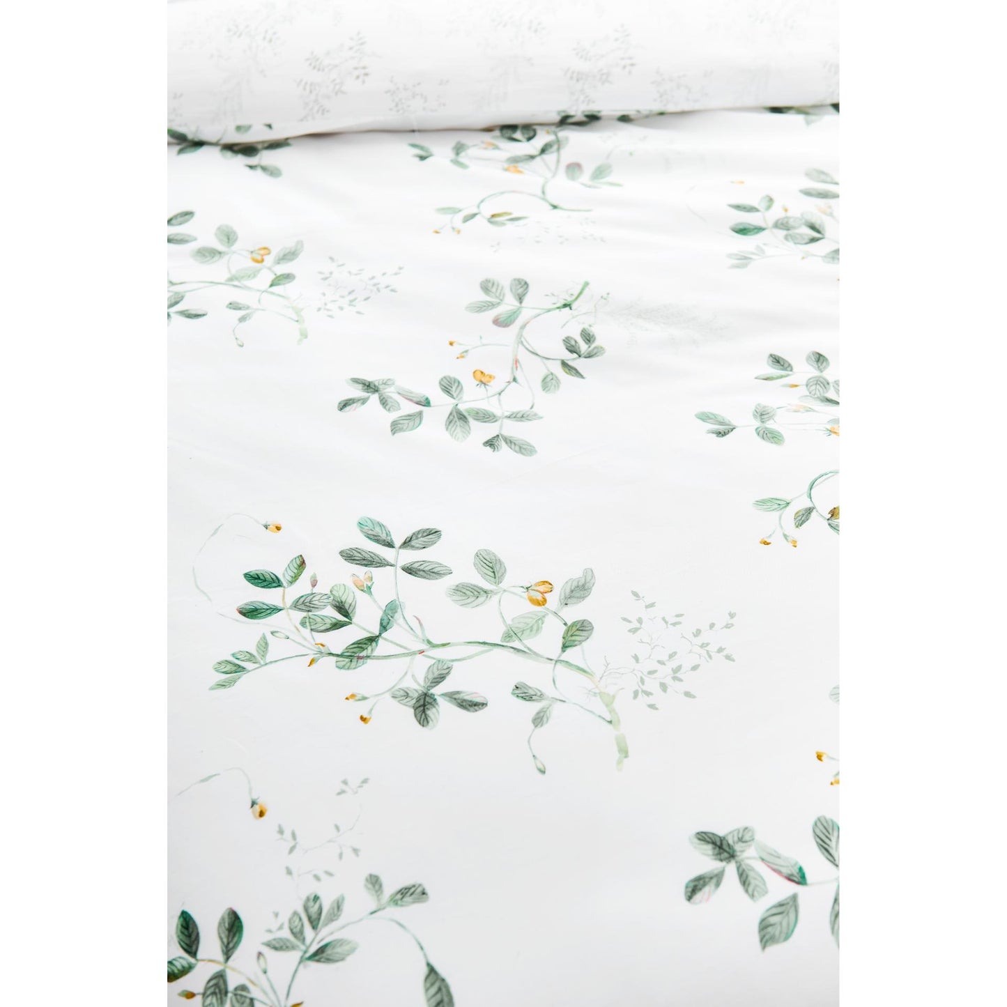 Christy Pea Shoots Pillowcase Pair – Sage Green