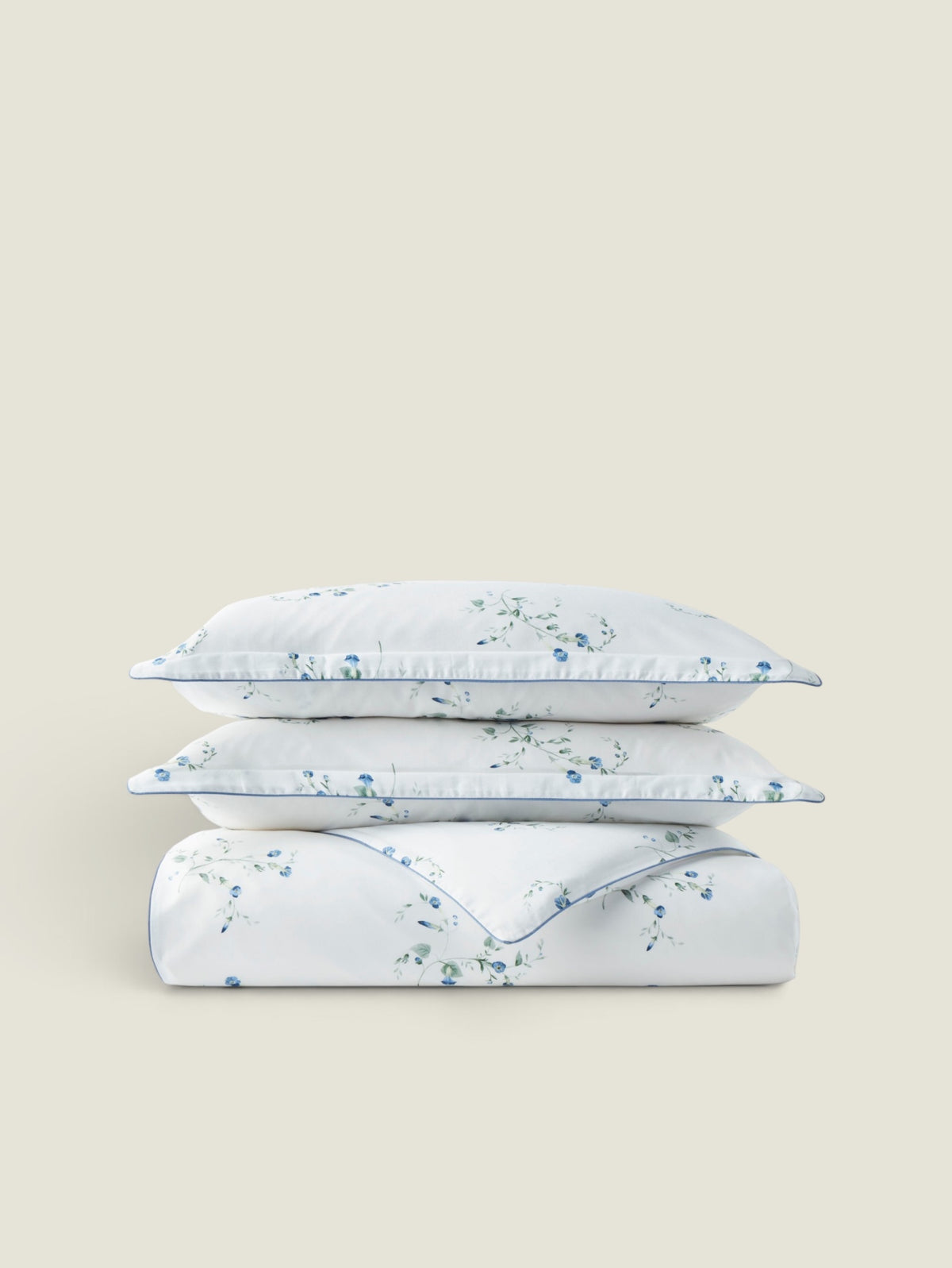 Christy Forget Me Knot Comforter Set - 200 Thread Count Sateen XL Gulf Super King Comforter Set - 280x260, 200x200 +36, 50x75 +3 CM (2) / Blue