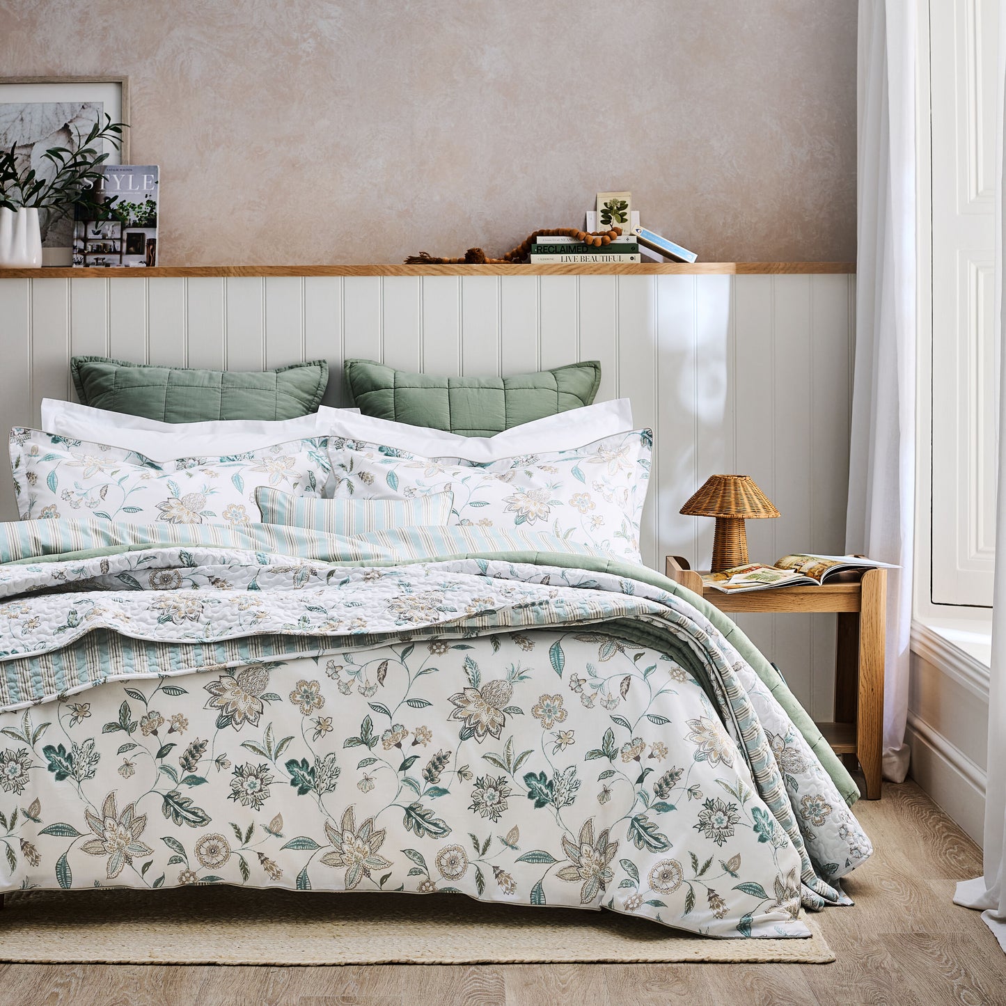 Kew Duvet Set Aqua UAE Blue / Gulf Super King Duvet Set - 260x240, 50x80 +3 CM (2)