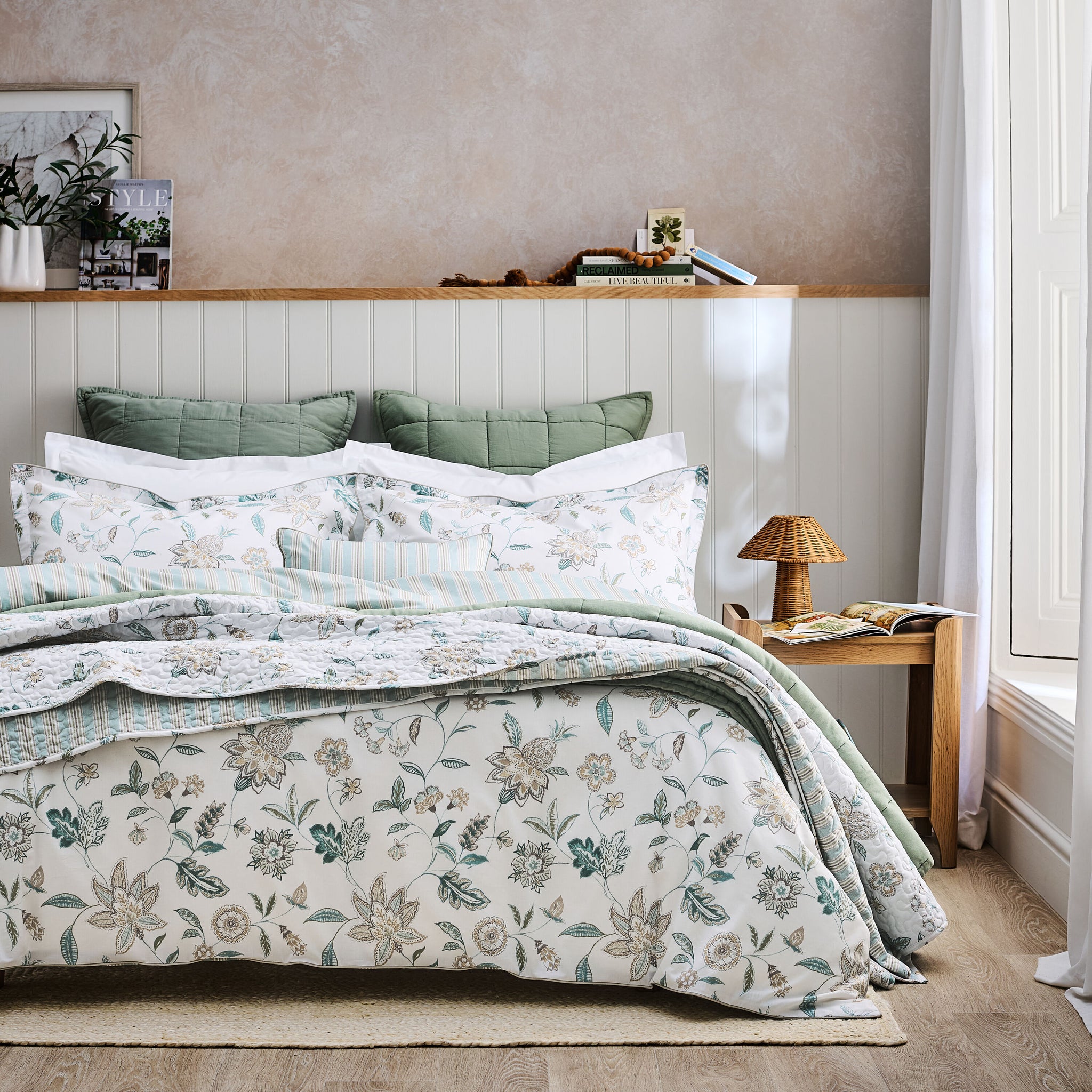 Kew Duvet Set Aqua UAE Blue / Gulf Super King Duvet Set - 260x240, 50x80 +3 CM (2)