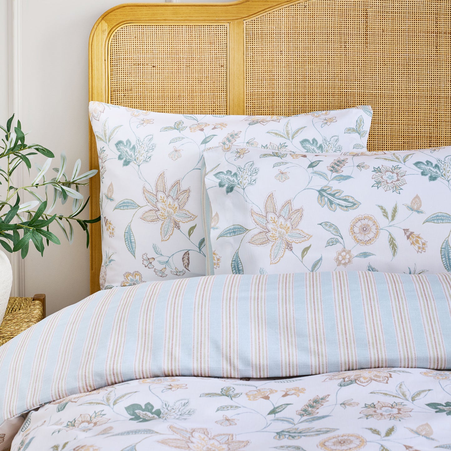 Kew Standard Pillow Case Pair Aqua UAE Blue / Pillow Case Pair -  50x 80 CM (2)
