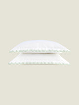Scallop Edge Oxford Pillow Case Pair