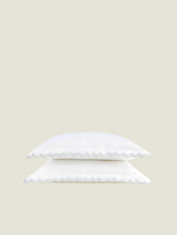 Christy Scallop Edge Pillow Cover - 300 Thread Count Sateen