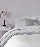 Scallop Edge Oxford Pillow Case Pair Light Grey / Oxford Pillow Case Pair - 50x80 + 3 CM (2)