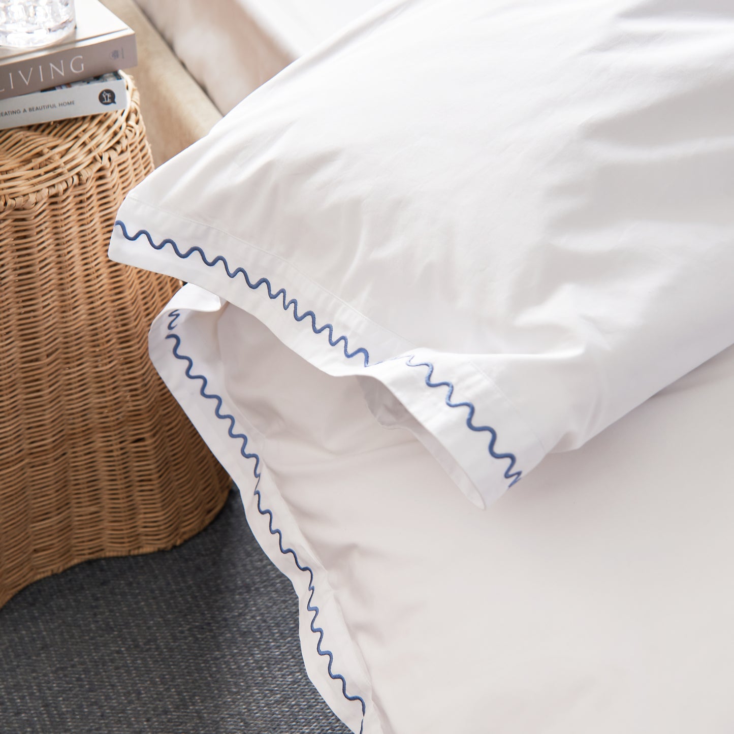 Christy Wave Pillow Cover - 200 Thread Count Percale