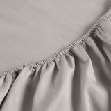 400TC Sateen - Classic Sateen Emperor Sheet Silver/Grey / Emperor Sheet - 200x200 + 36 CM