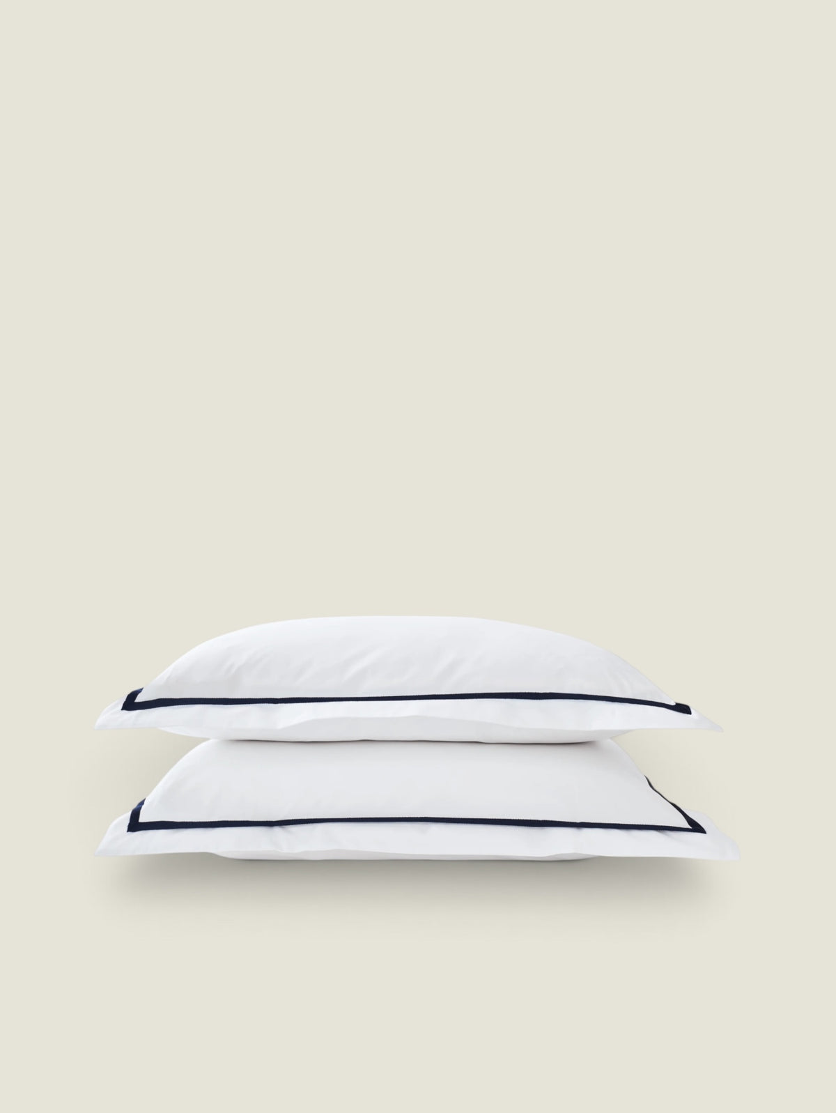 Christy Beaumont Pillow Cover - 200 Thread Count Percale Standard / Navy