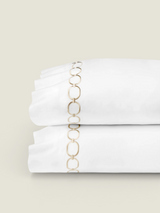 Sferra Catena Percale Pillow Case
