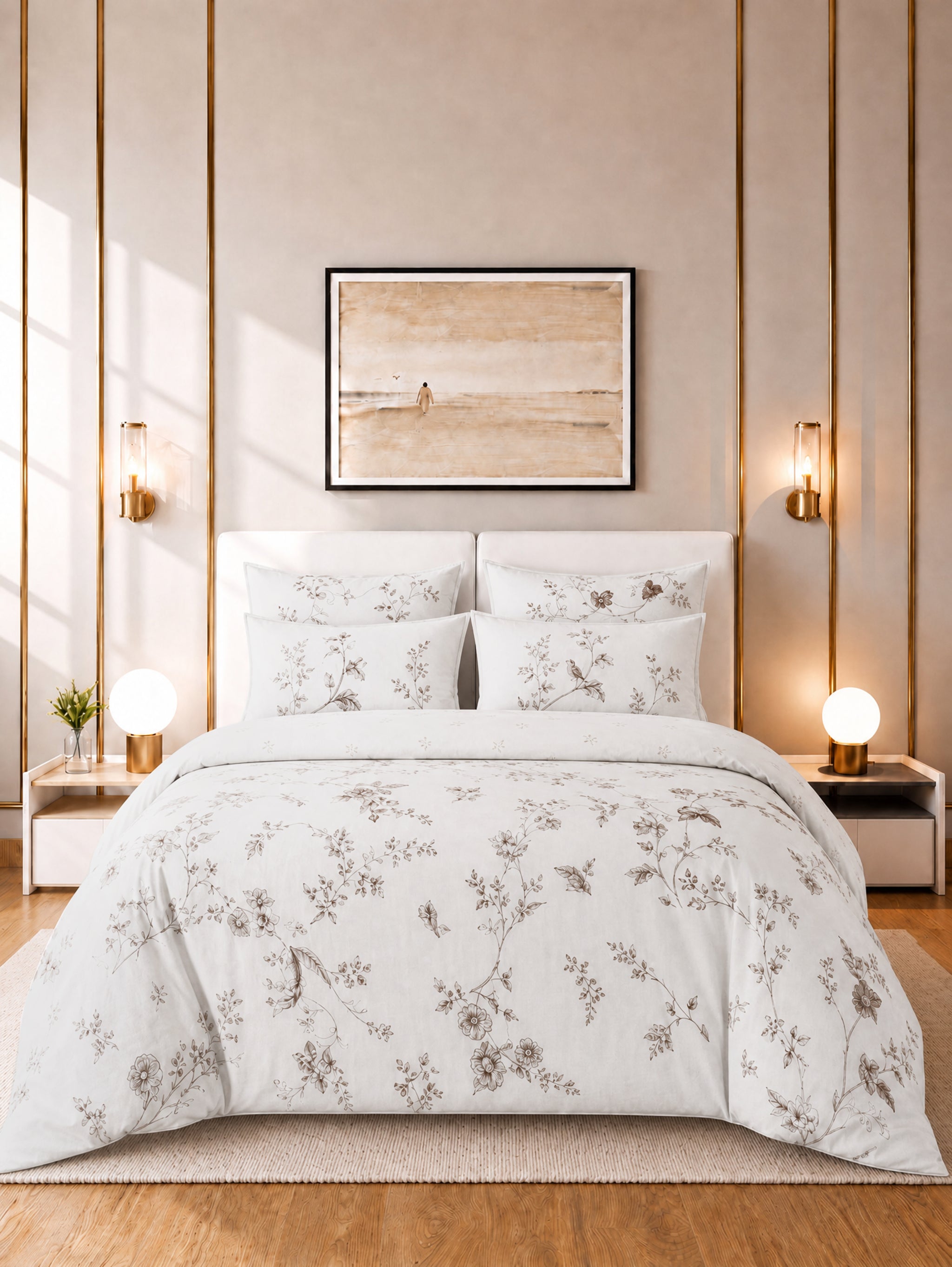 Aitra 4pc Duvet Cover Set