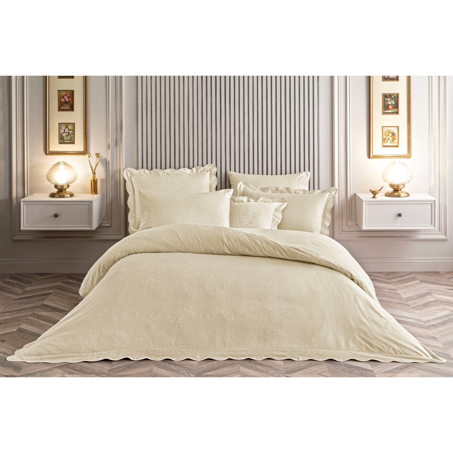 Valeron Gloxina Duvet Set - 300 Thread Count Jacquard