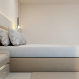 Royal Living Fitted Sheet - 200 Thread Count Single - 90 x 190 x 33 CM / Grey