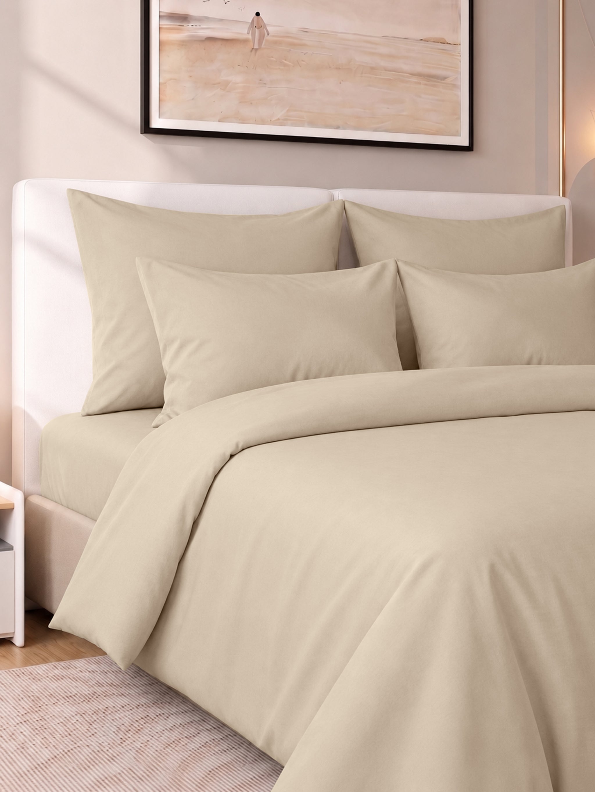 500 Thread Count 100% Egyptian Cotton Sateen 3 Pc Duvet Cover Set